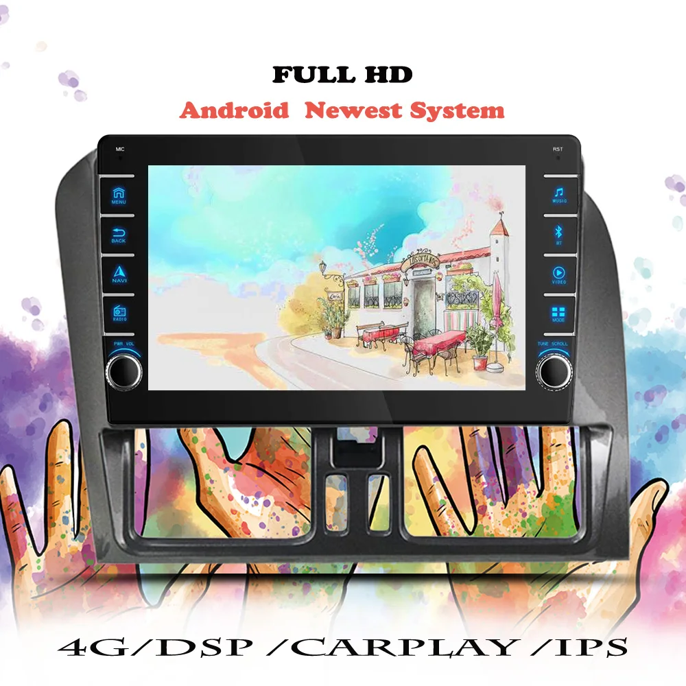 Car Radio For Volvo XC60 2009 2010 2011 2012 2013 2014 2015 2016 2017 Android 10 Multimedia Player Navigation GPS DVD Head Unit