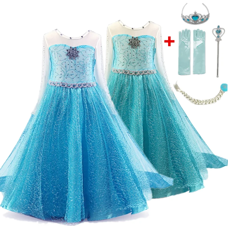 Детский костюм-пачка на Хэллоуин голубое летнее платье для девочек нарядное