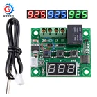 Цифровой светодиодный термостат W1209, термометр с контроллером температуры, модуль переключателя, 12 В постоянного тока, водонепроницаемый NTC датчик