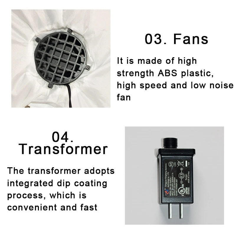 

1.6M Outdoor Inflatable Christmas Decorations Built-in LED Lights Blow Up Snowman Christmas Yard Decorations HG99