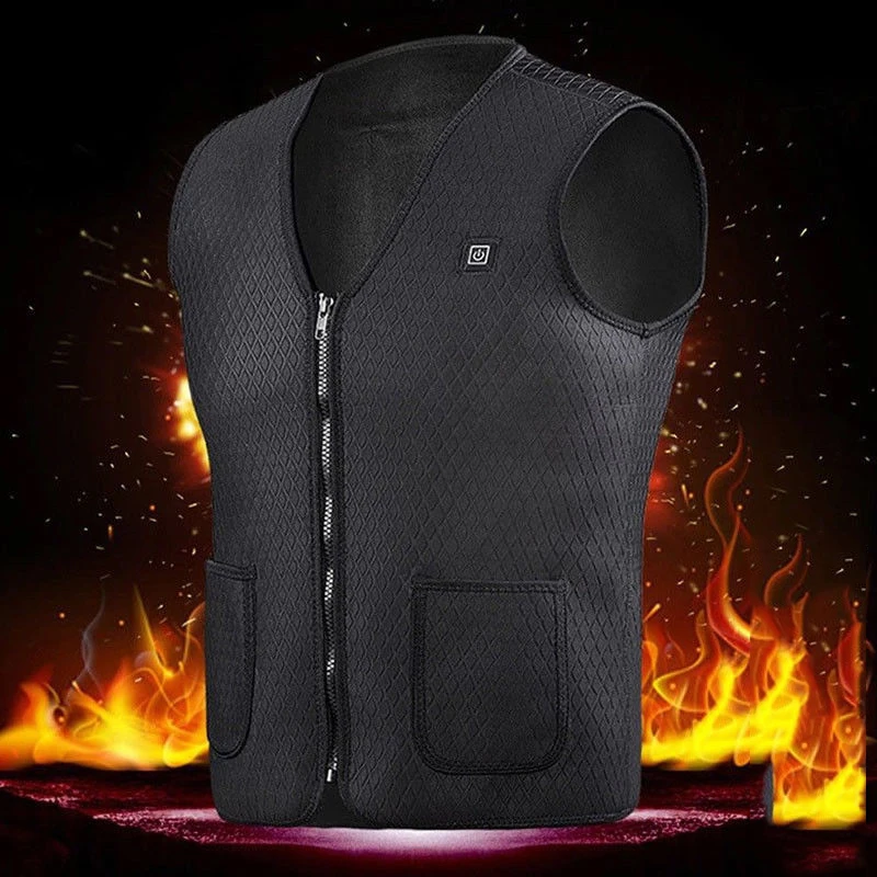 Мужская и женская зимняя куртка с подогревом жилет инфракрасным USB уличная