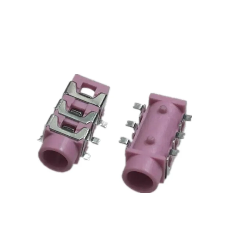 10 шт. PJ313D PJ313 3 5 мм Женский аудио разъем SMT 6 Pin для стереонаушников PJ 313D|Соединители|