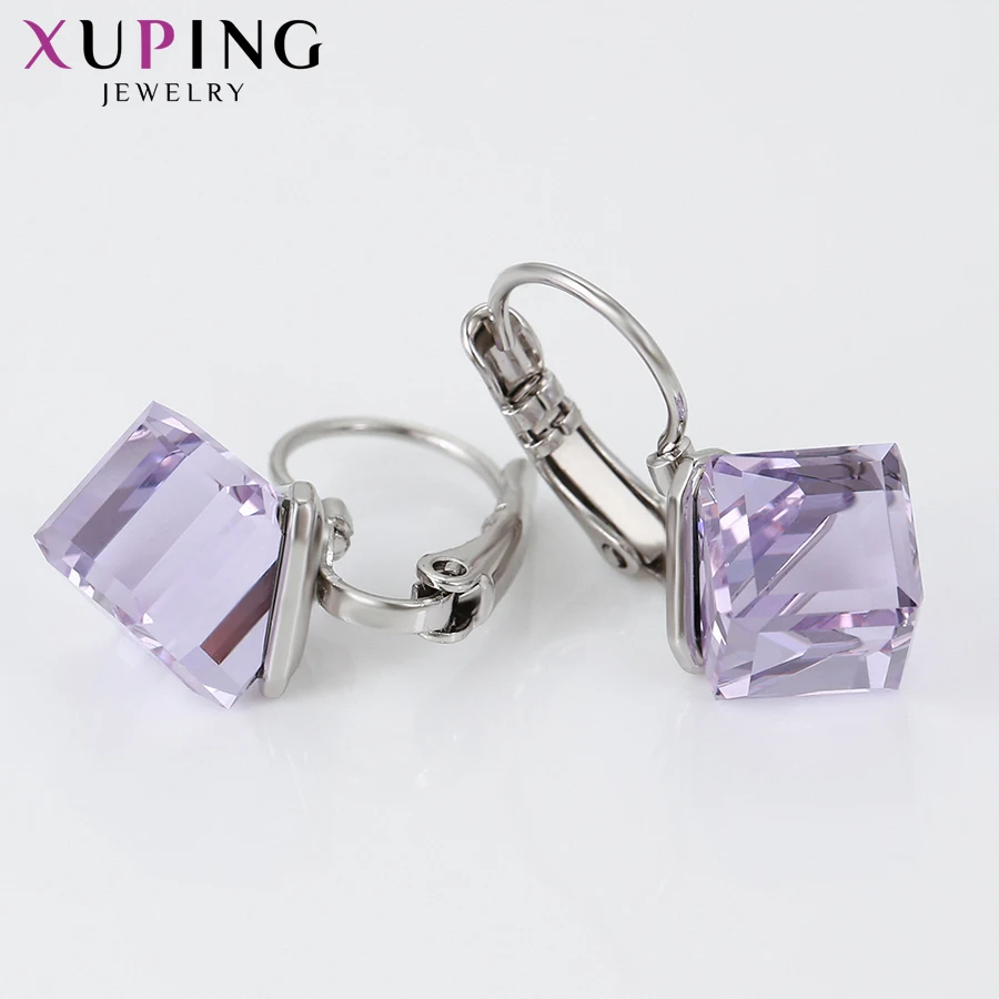 Xuping персонализированные серьги-кольца Популярные кристаллы от Swarovski модные ювелирные изделия Темперамент Вечерние подарок для женщин S184.2-99122