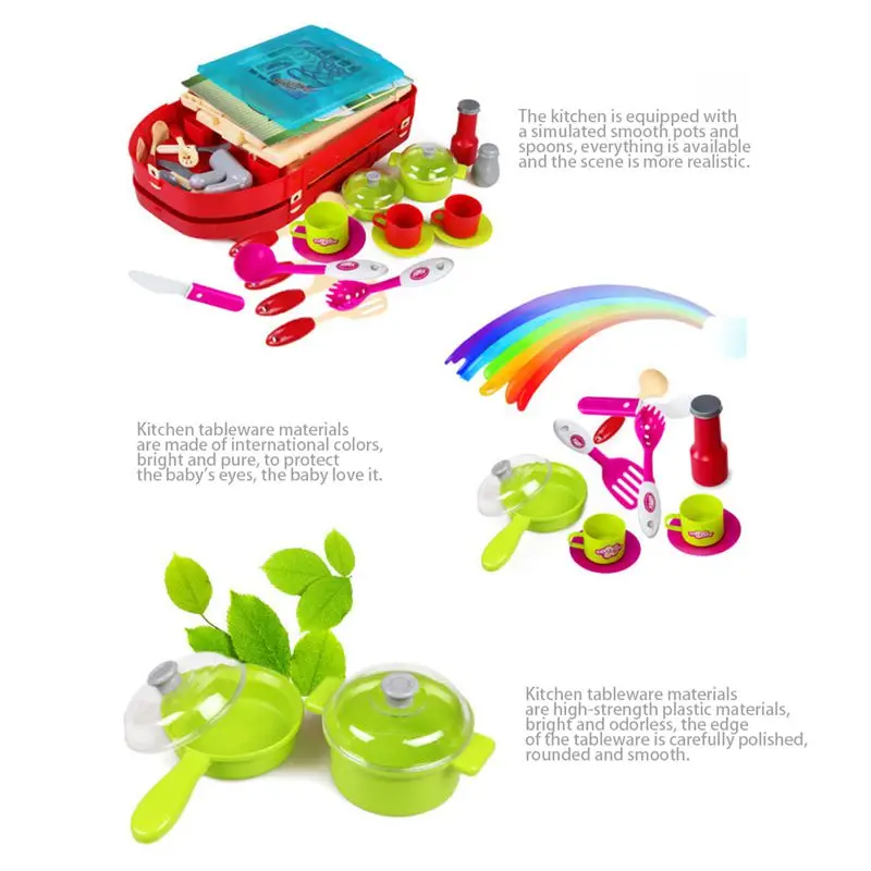 

1set Portable Electronic Children Kids Kitchen Cooking Girl Toy Cooker Play Set