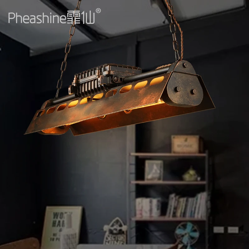 Лофт промышленный стиль тяжелый вкус Ресторан Бар ржавая люстра Ретро