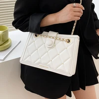 quilted chain shoulder bags for women luxury leather crossbody bag diamond lattice handbags 2021 ladies plaid messenger bags sac