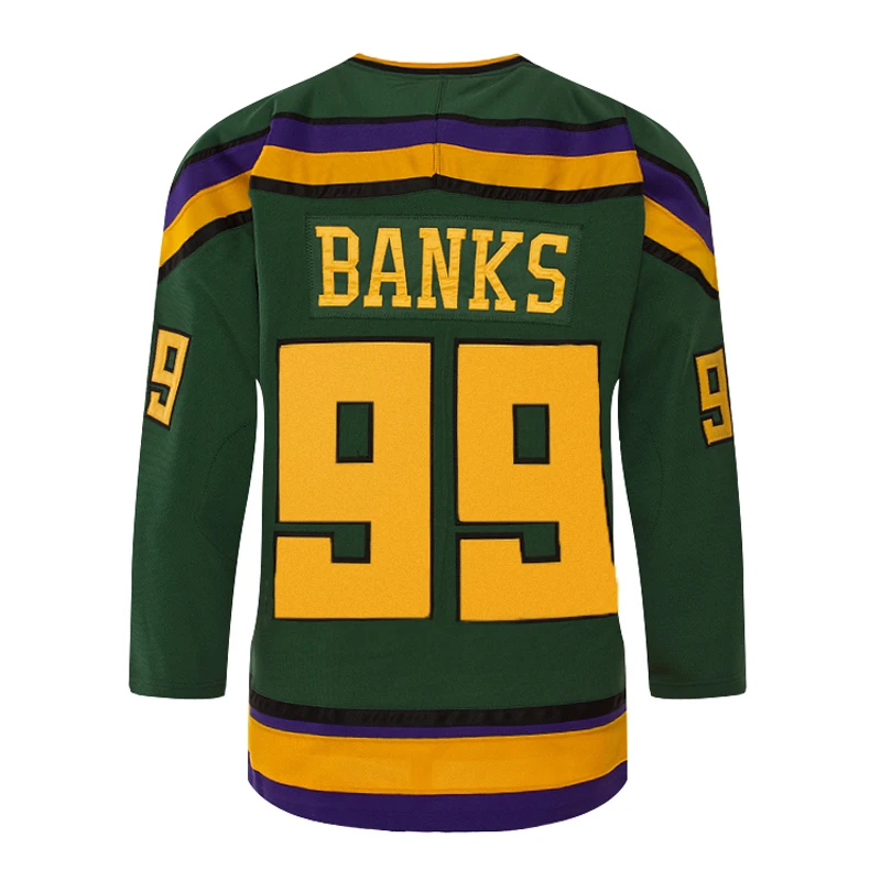 Хан Дак Бесплатная доставка Профессиональные хоккейные Джерси 99 &amp банки | Спорт