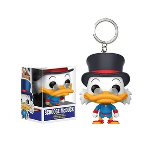 Брелок для ключей из мультфильма Disney, виниловая экшн-фигурка крова Макдака, Коллекционная модель, игрушки для детей, рождественский подарок