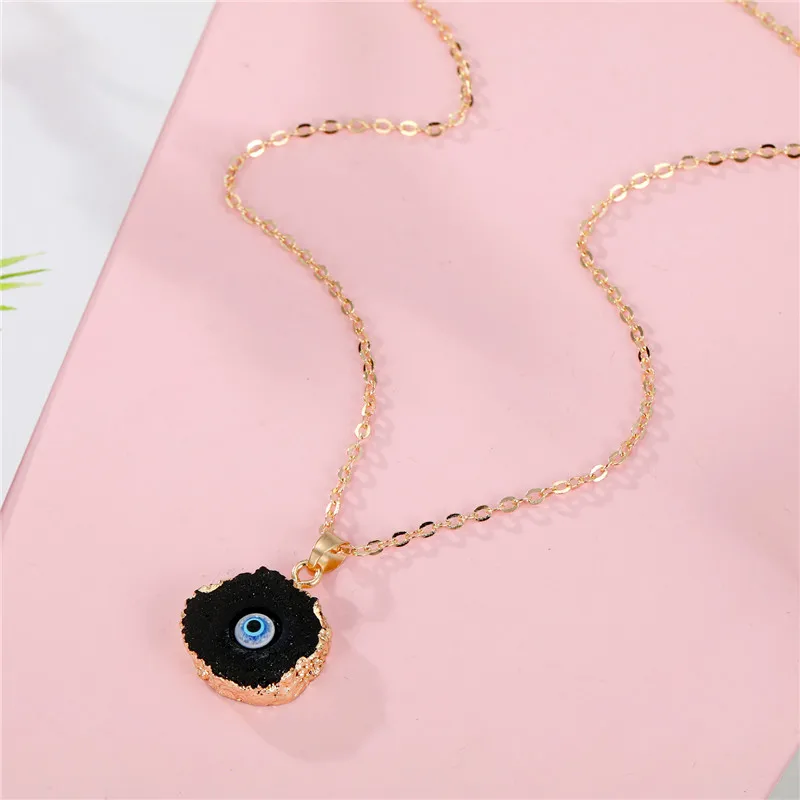 Женское Ожерелье с кулоном dayooff Harajuku искусственный Агат цепочки сердечком из