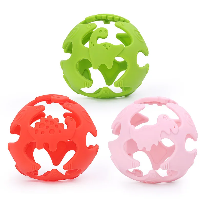 

Children's Teether Baby Toys Maternal and Baby Products Dinosaur Teether Silicone Teether FDA Certification