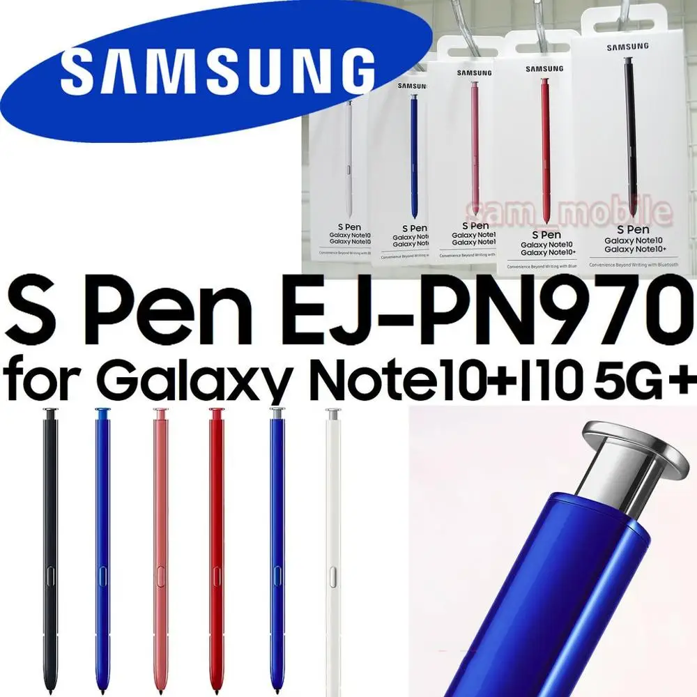 100% Original Official Samsung Galaxy Note 10 Stylus for Galaxy Note 10 plus + EJ-PN970 Touch pen Replacement S PEN Bluetooth