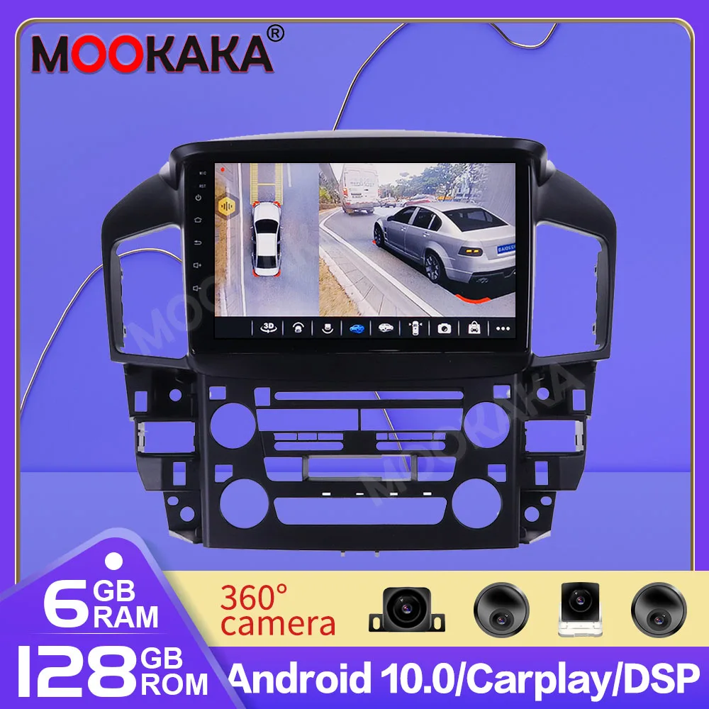

4G LTE Android10.0 IPS DSP carplay 128G For Lexus RX300 1998-2003 Car GPS Navigation radio Player Multimedia BT WIFI No dvd 360