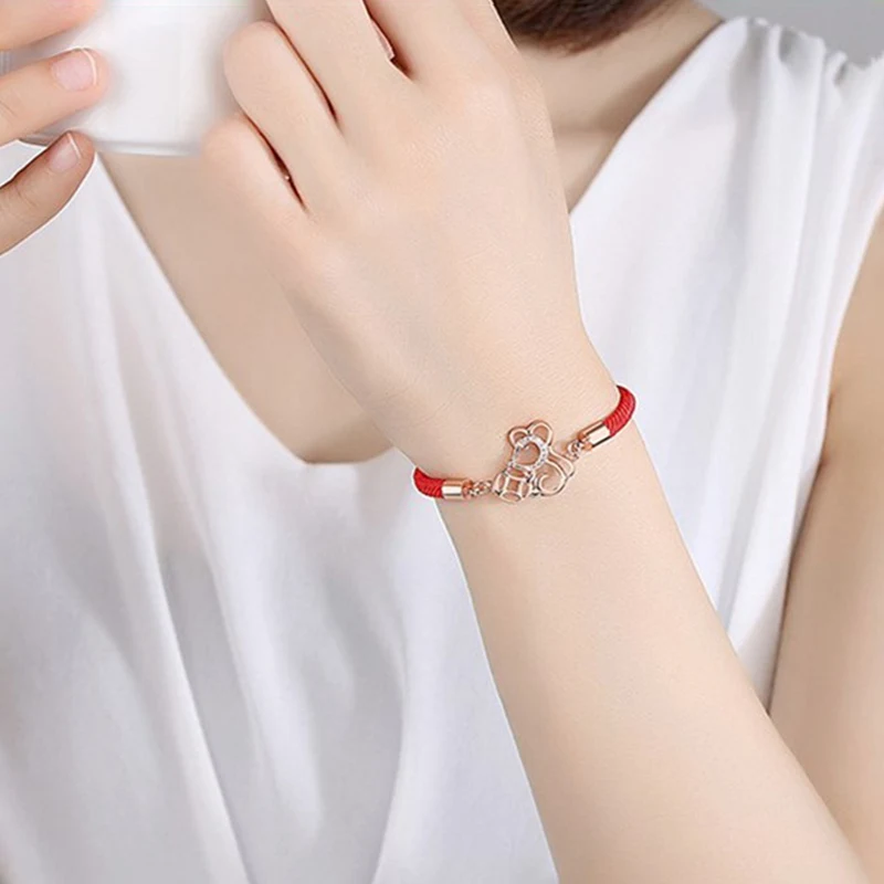 2020 китайский стиль Зодиак крыс браслеты для женщин Мини Циркон крыса животное