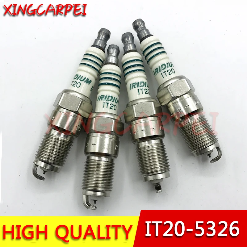 IT20 5326 4pcs Iridium Spark Plug For Ford For Mazada For Ford Focus Mondeo Lotus L3 For Volvo S40 CTS Car Ignition Plug