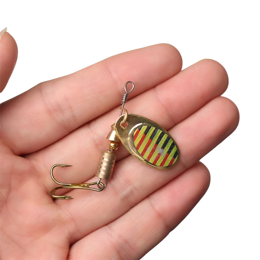 2 шт. вращающаяся блесна-ложка приманка для рыбной ловли металлическая с