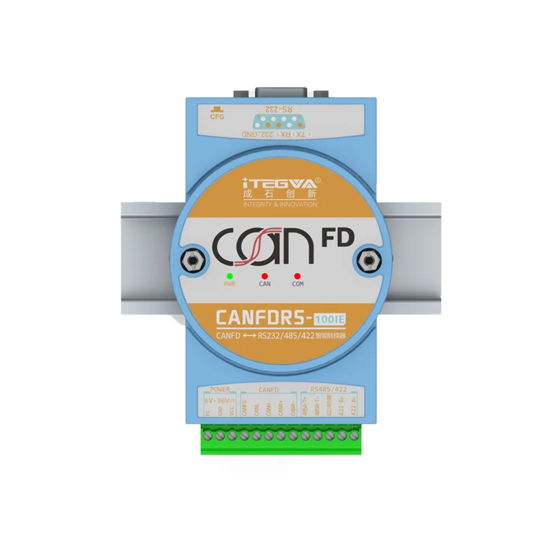 Convertidor de puerto Serial a CANFD RS232/485/422, CANFD a puerto serial a can-0