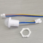 Инфракрасный светильник с датчиком движения, светодиодная лампа с временной задержкой, чувствительный ночник для дома, улицы, 1 шт.