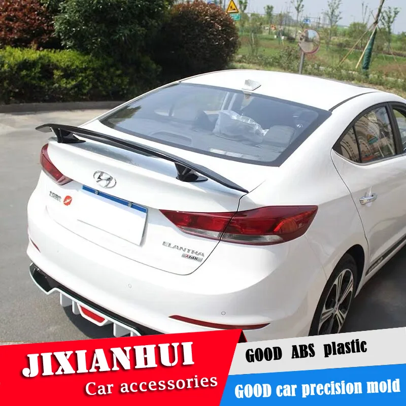 Спойлер Elantra для Hyundai 2016 2018 спойлер TF АБС пластик цвет заднего крыла автомобиля