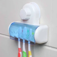 toothbrush holder wall mount toothbrush rack stand hooks suction cup tooth brush holder household tool bathroom accessories