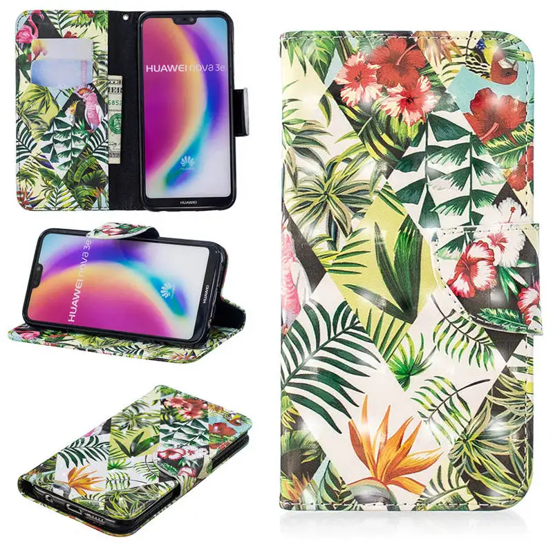 3D флип-чехол для телефона s для huawei P20 Lite P30 Pro Чехол для huawei P30 P20 mate 20 30 Pro P10 Lite чехол кожаный кошелек - Цвет: 3