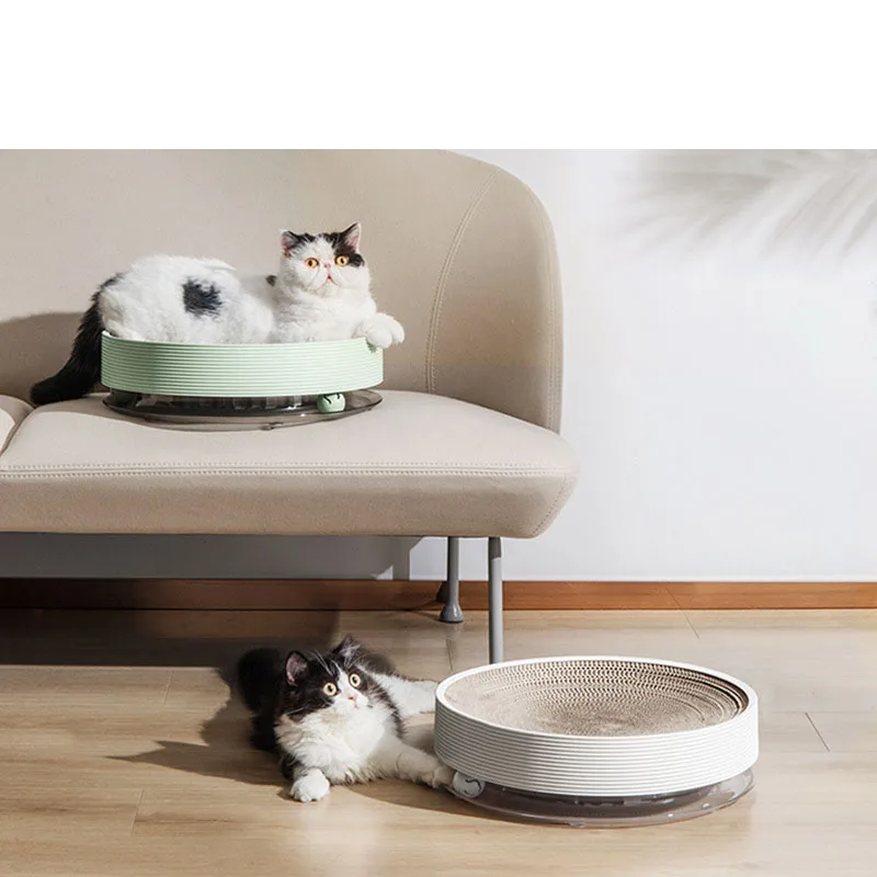 

Tall Cat Scratching Post Cat Scratching Board Corrugated Paper Nest Sisal Fabric Sofa Round Large Cat Claw Basin Cat Funny Cat