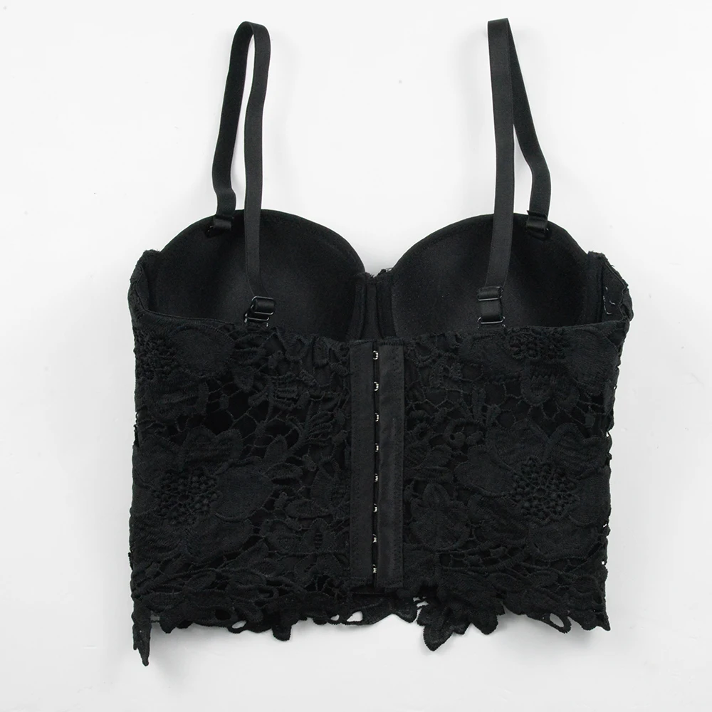Женский кружевной топ с квадратным вырезом на бретельках | Женская одежда