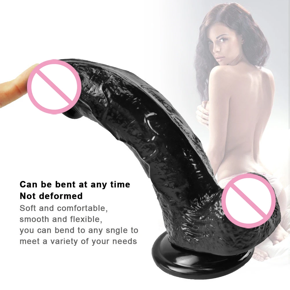 Мягкий реалистичный фаллоимитатор для женской мастурбации гибкий член супер