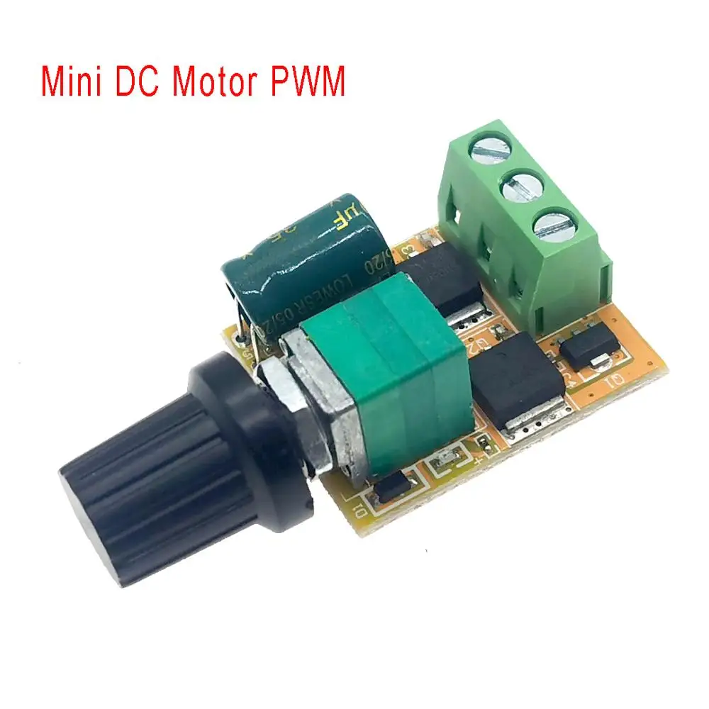Мини DC контроллер скорости ШИМ 3V 5V 12V 24V 30V DC120W 6A регулятор двигателя светодиодный
