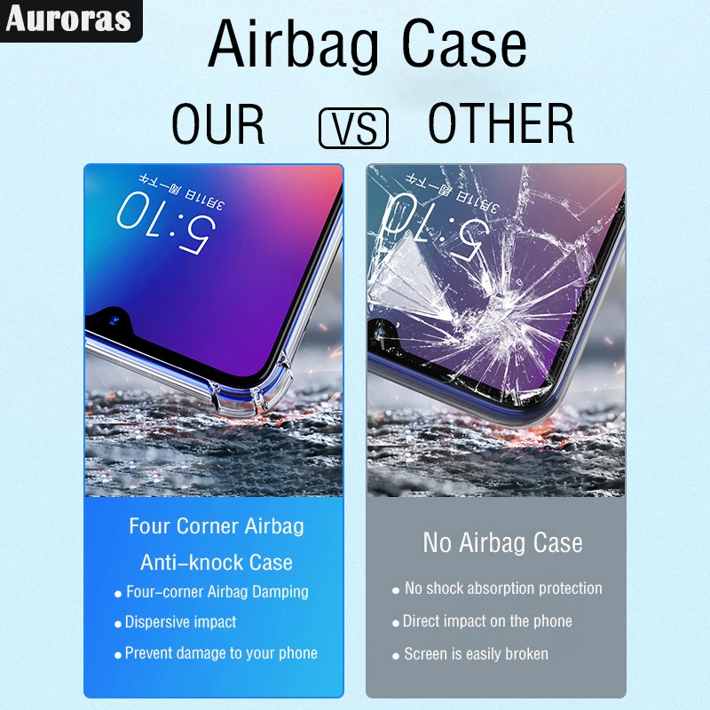 Чехол Auroras для Samsung Galaxy A30S официальный оригинальный противоударный Прозрачный