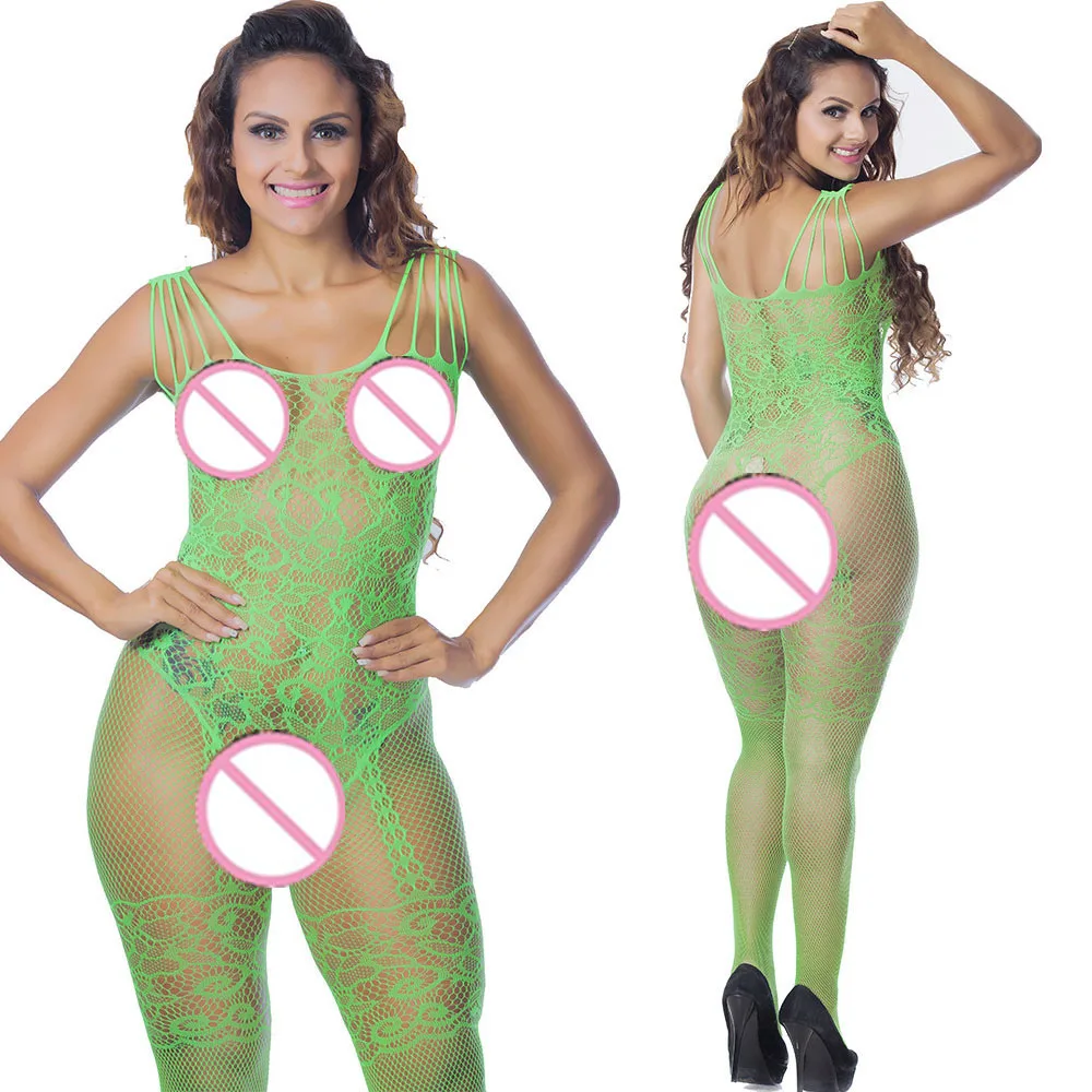 Сексуальное нижнее белье боди Эротическое Чулки с открытой промежностью ночное