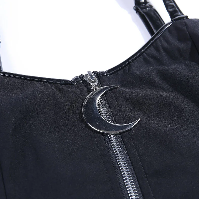 Летние готические уличные шикарные сексуальные Клубные панк черный кулон с