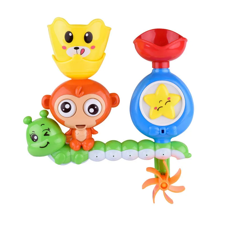 

Baby Cartoon Monkey Classic Shower Bath Toy Animal Starfish Sprinkle Toys Bathroom Swimming Bathing Shower Educational Kid Toys
