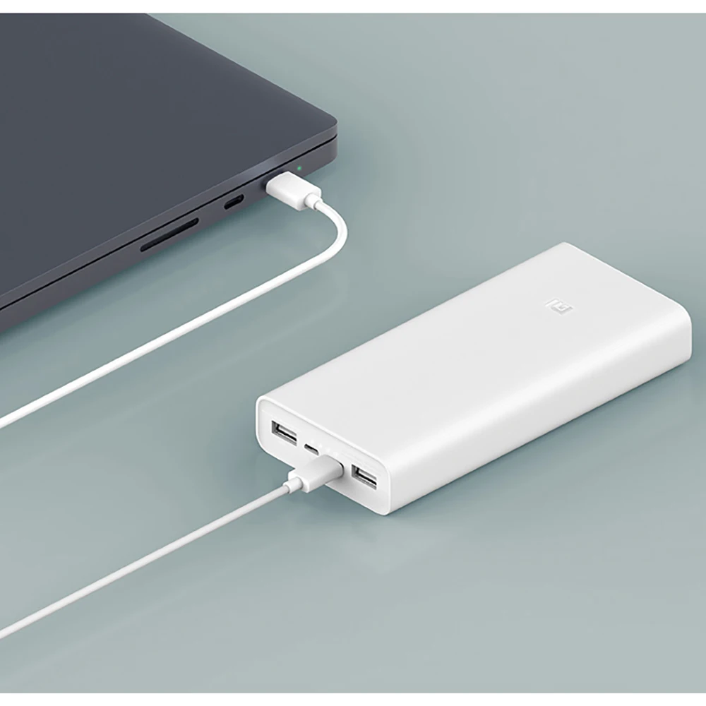 Xiaomi Power Bank 3 QC3.0 Быстрая зарядка 20000 мАч портативное зарядное устройство Внешняя