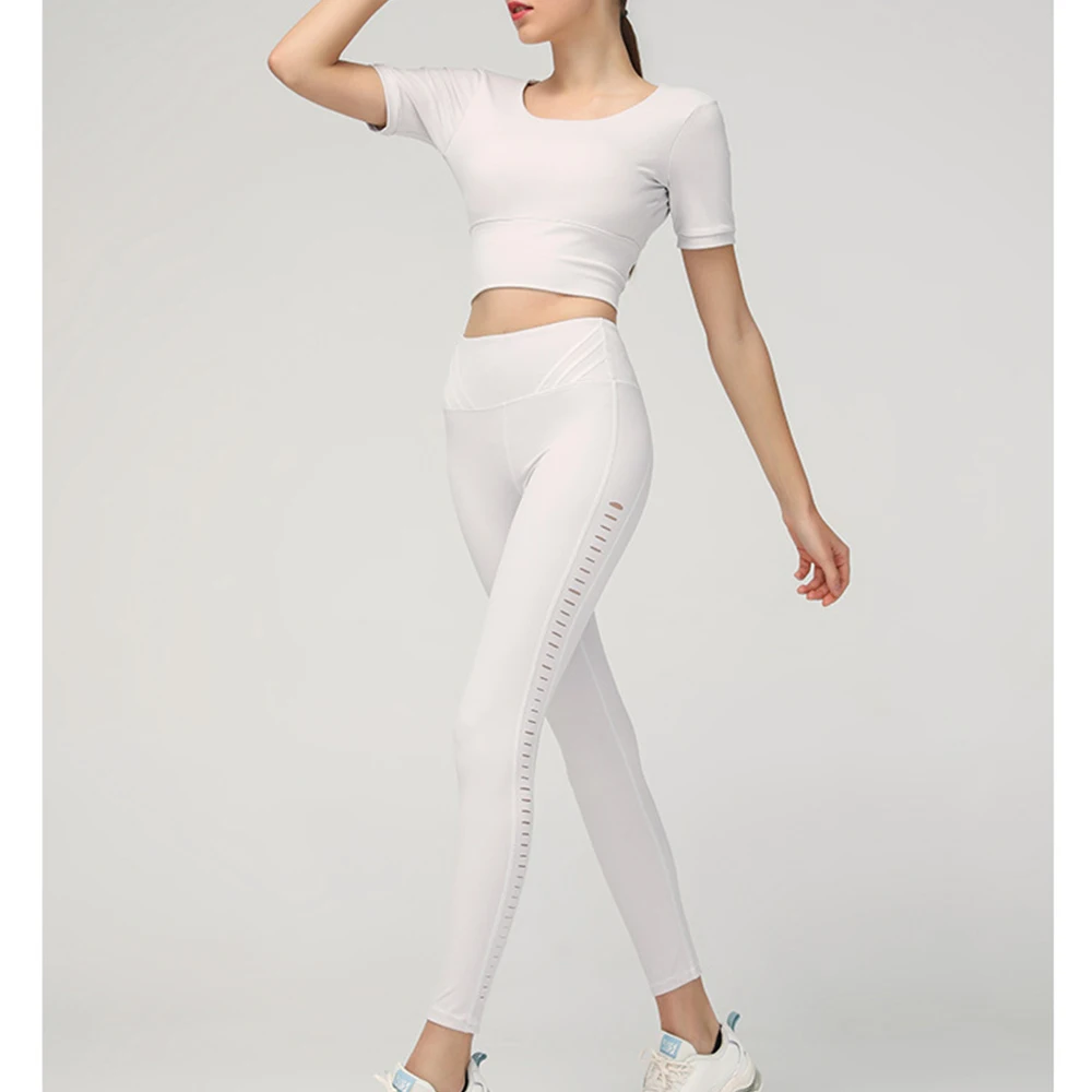 Женские Штаны Для Йоги для бега спортивная одежда эластичные леггинсы фитнеса