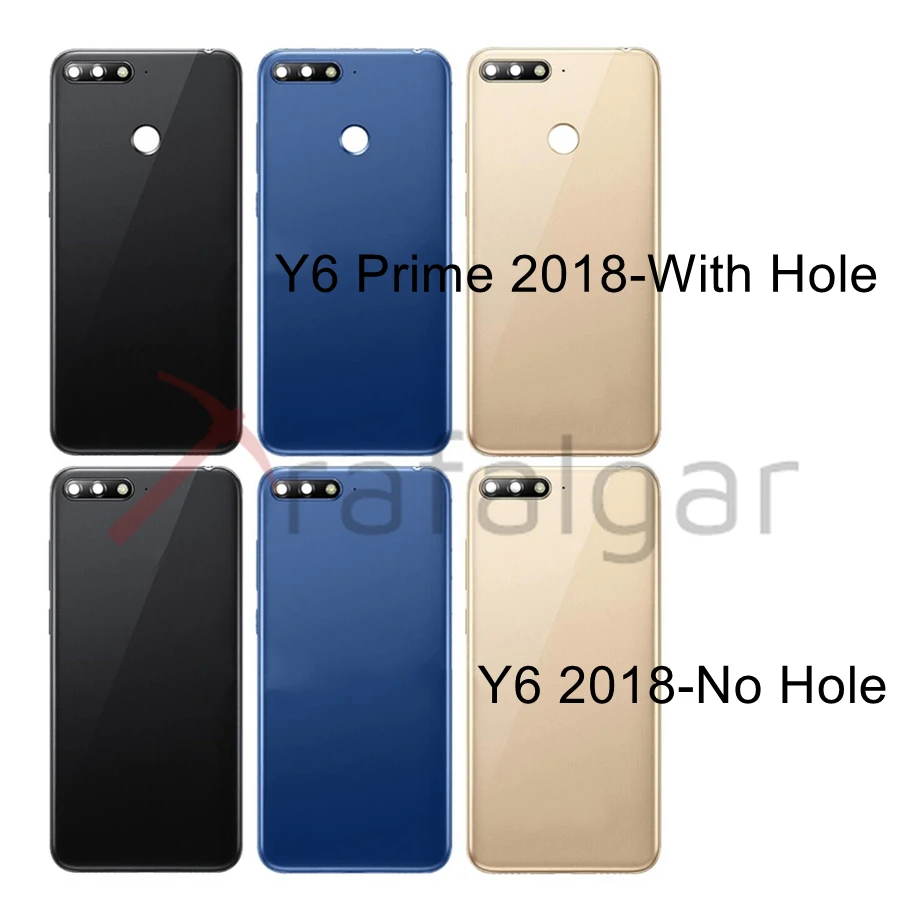 Задняя крышка батарейного отсека для Huawei Y6 Prime 2018 Крышка с кнопкой громкости