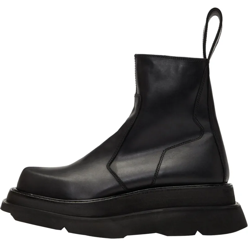 Новинка дизайнерская обувь из натуральной кожи на толстой платформе фирменные