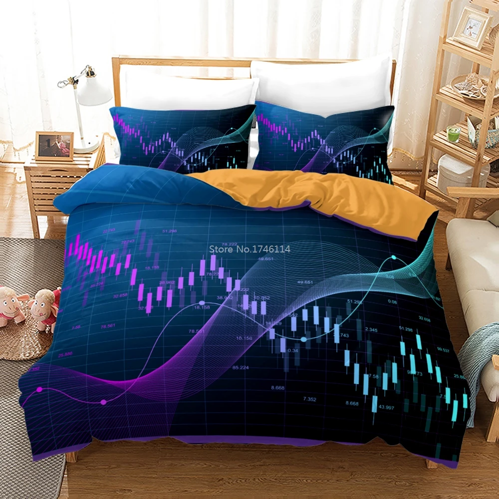 2/3 шт. доллар США символ $ печатных Постельное белье близнец полный Queen King Размеры