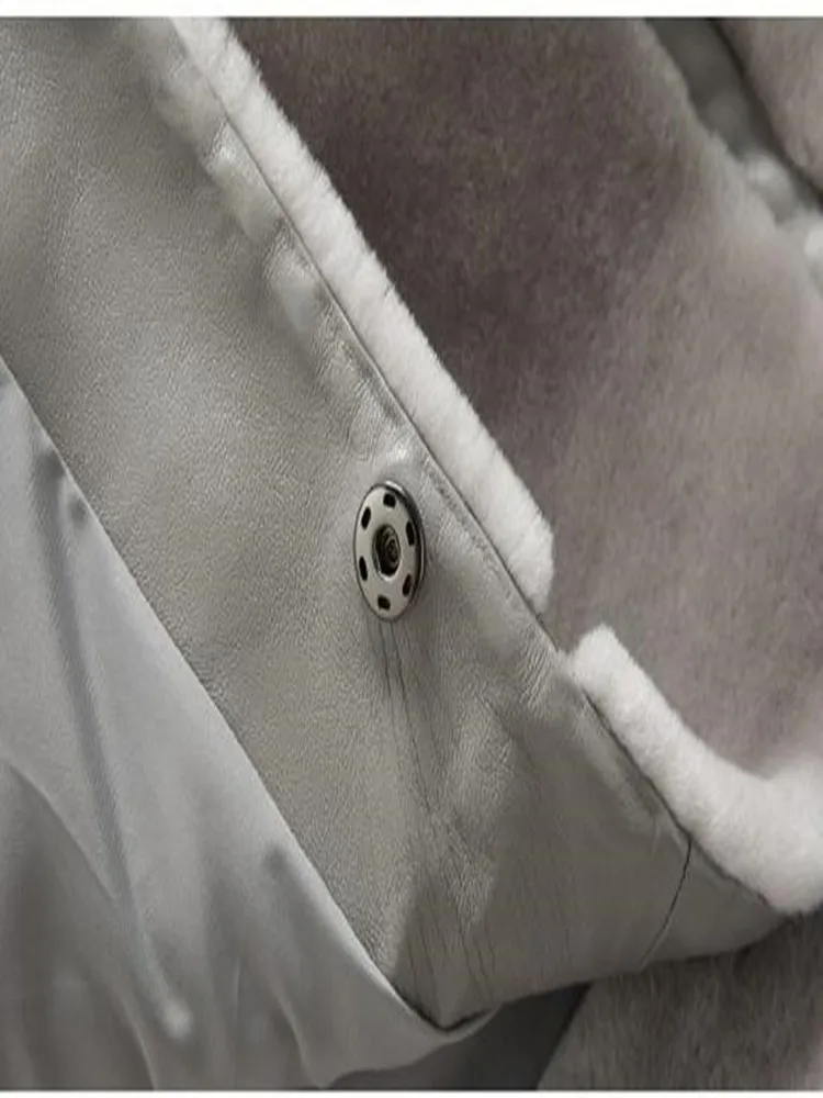 

Fashion women's winter coats women's artificial coats pure colors elegant thick warm fashion coats 2020 long vacation coats