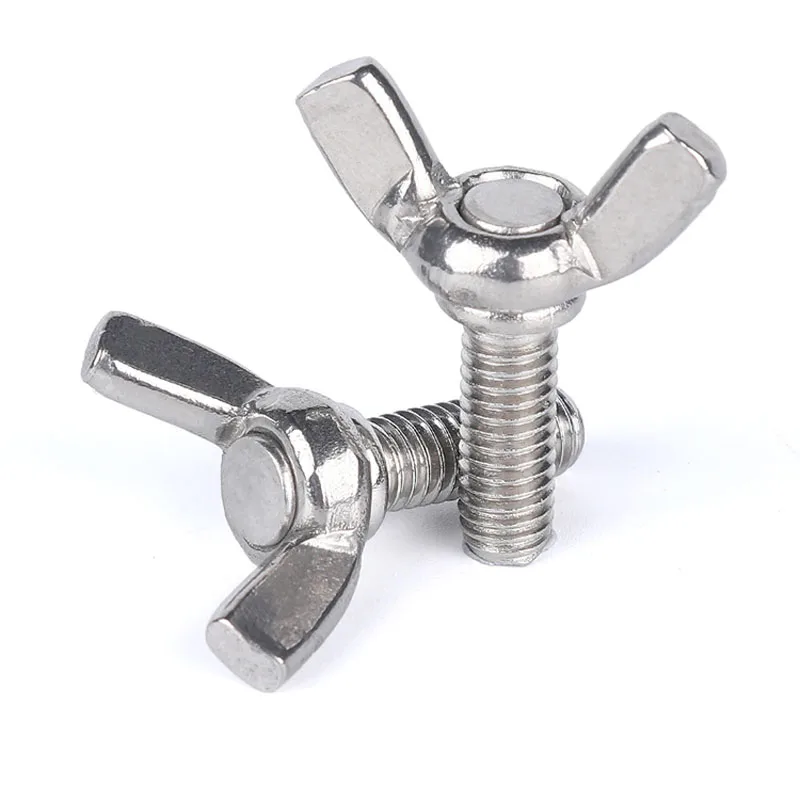304 Нержавеющая сталь бабочка болт с головкой шайба набор из 3 штук: бараний рог