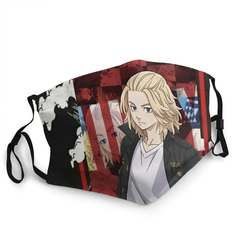 

Постер Mikey Аниме Манга не одноразовая маска для лица унисекс маска для взрослых Токийский Мстители Пылезащитная маска респиратор