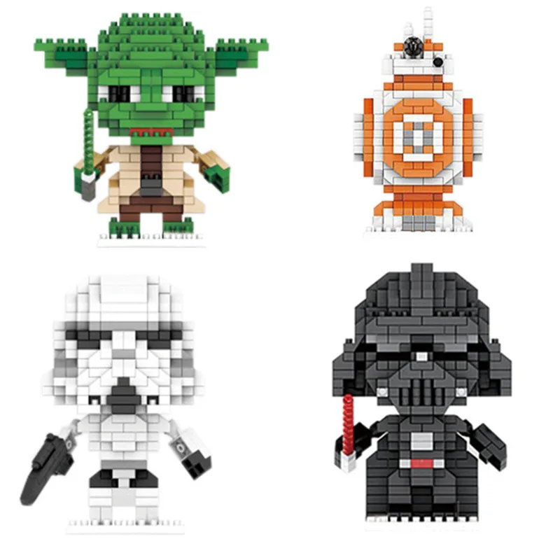 

Disney Star Wars Character Building Blocks Plastic Mini Building Bricks Action Figures Toys Room Decoration Birthday Gifts