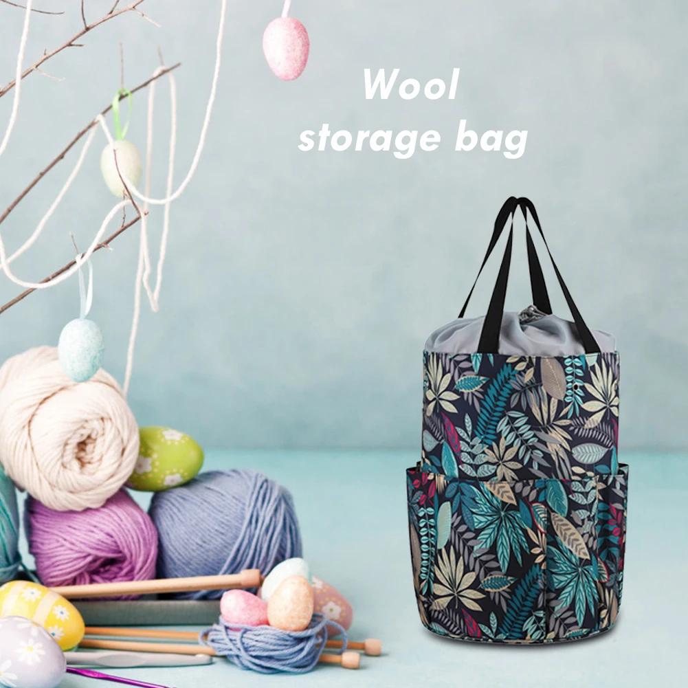 Вязание швейный набор для вязания крючком сумка мешок Портативный шерстяная