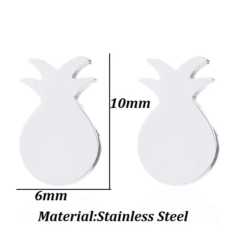 Лучший друг подарок минимальное украшение маленький ананас милые серьги для
