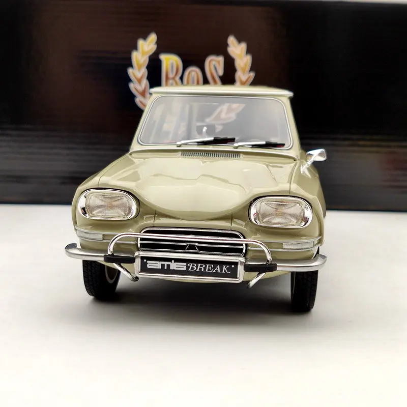 С цветочным принтом BOS 1/18 для Citroen Ami 6 Break 1967 бежевый BOS389 Ограниченная серия