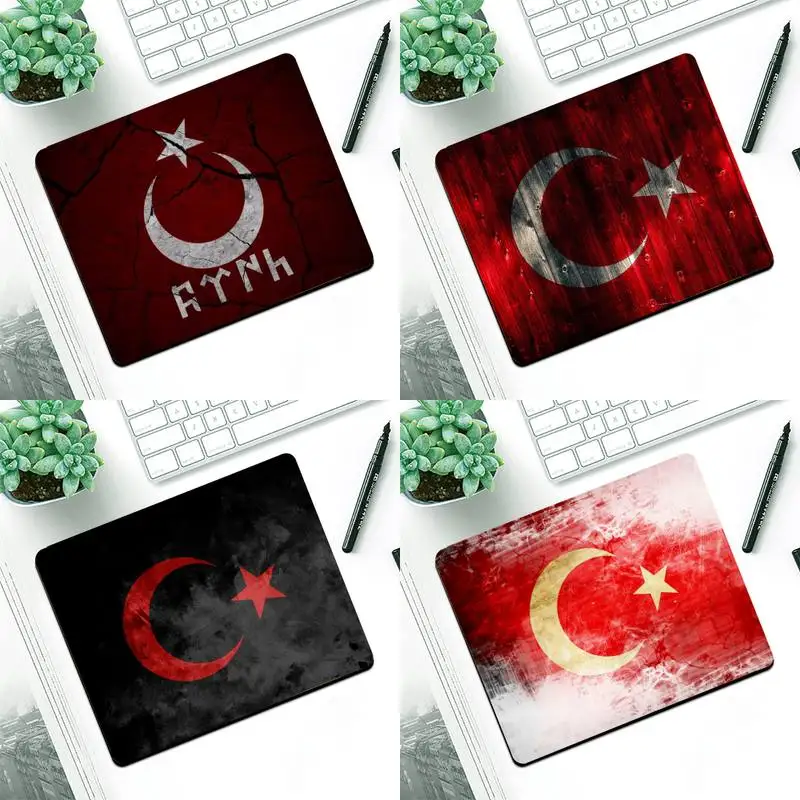 

RuiCaiCa Turkey Flag Silicone large/small Pad to Mouse Game Small Pads Rubber Mouse Mat MousePad Desk Gaming Mousepad Cup Mat
