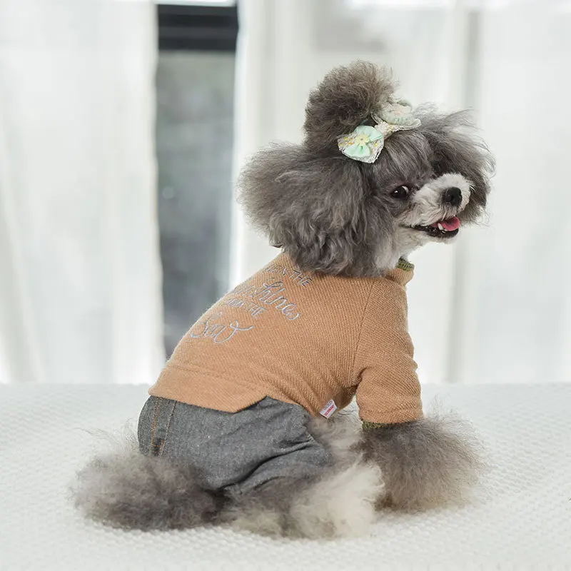 Warm Dog Clothes Autumn and Winter 2020 Costumes Pet Four-Legged Clothing Ropa Para Perro Jumpsuits for Dogs | Дом и сад
