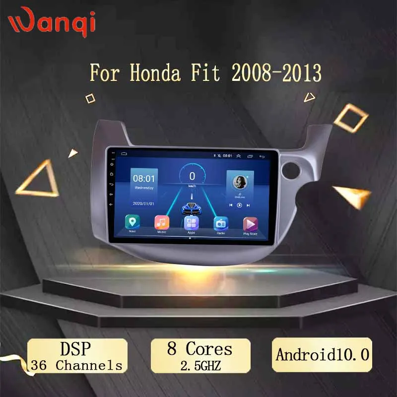 10 1 дюймовый автомобильный GPS-навигатор Wanqi 0 DSP GPS AHD для Honda Fit 2008-2013 поддержка