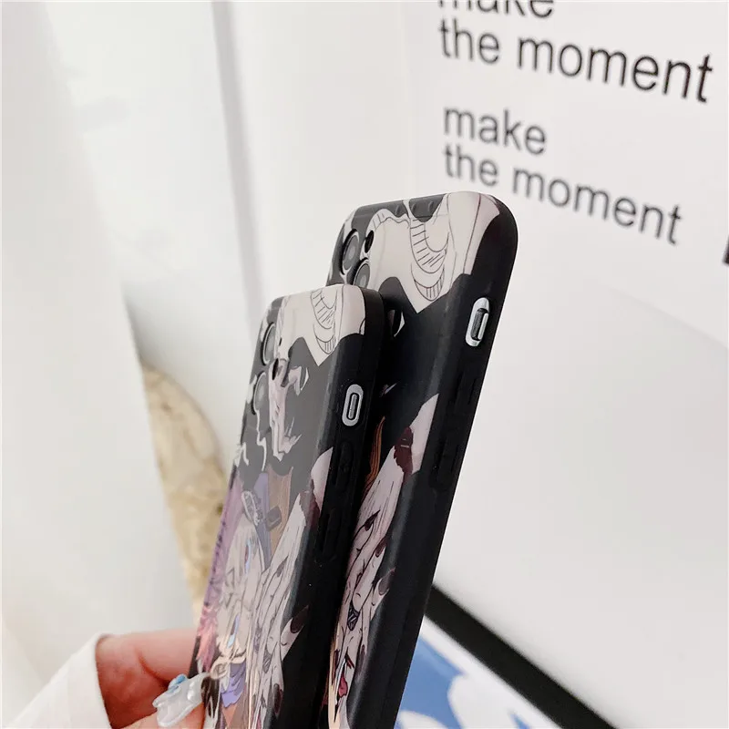 

Cartoon Anime Jujutsu Kaisen Yuji Itadori Fush case for iphone 12 Pro Max 11 11Pro XR X XS Max SE2020 7 8Plus Protective cover