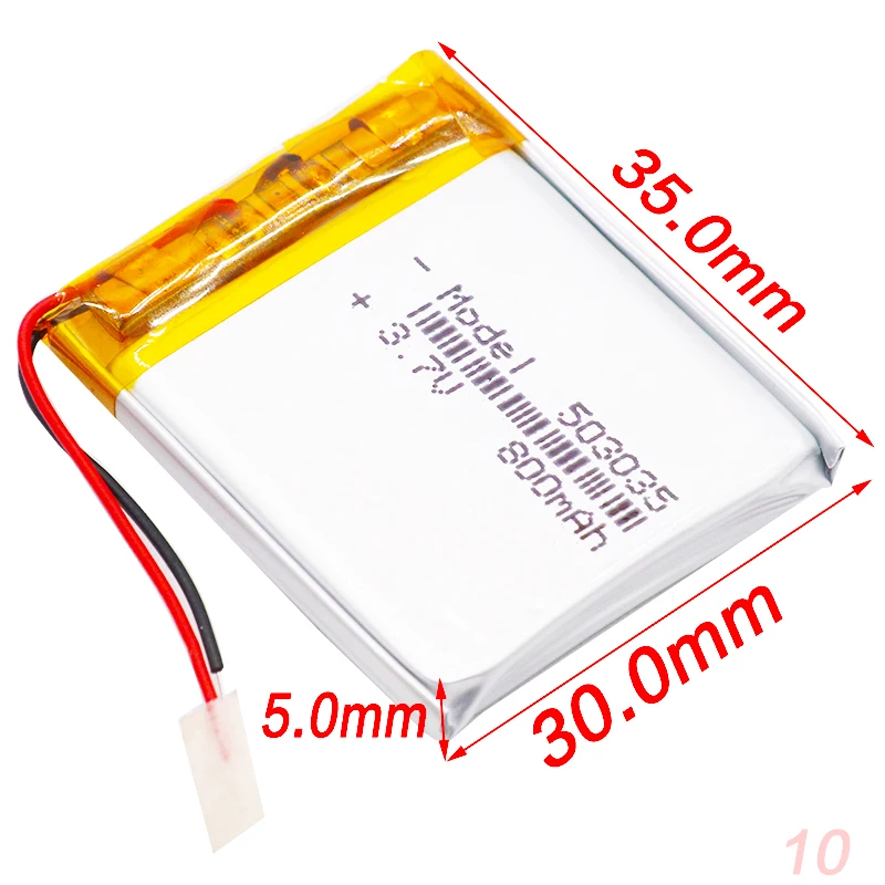 503035 3 7 V 800mAh литий-полимерная батарея Вольт Li po ion Lipo перезаряжаемые батареи для MP3