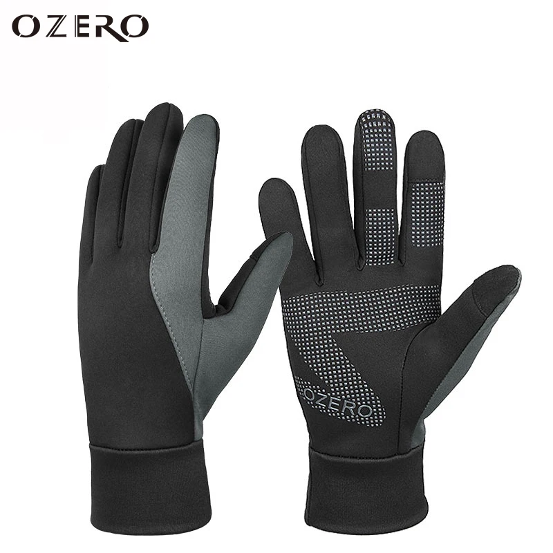 

OZERO Unisex Winter Thermal Warm Gloves Touch Screen Hiking Resistant Windproof Full Finger Cycling Outdoor Sports Skiing Gloves